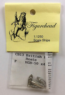 Figurehead CB13 British Patrol Boat MGB-50 1/1250 Scale Metal Model Kit X 4