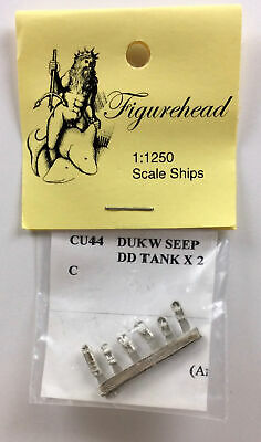 Figurehead CU44 1/1250 DUKW, SEEP & DD Tanks for 1/1250 Scale Model Ships 2 Each