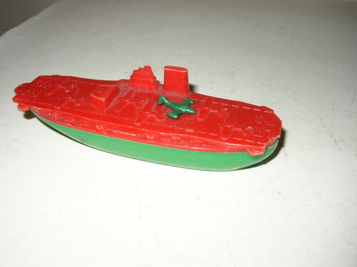 Vintage Elmar Products Toy Aircraft Carrier w/ jet Plastic