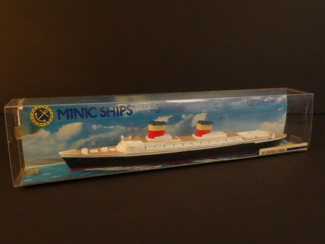 ALL ORIGINAL MINIC SHIPS SS United States Famous Liner 1/1200° Scale Mint + Box