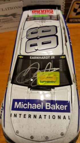 Dale Earnhardt Jr. 2014 Pocono Dual Autographed Raced Win Elite Die Cast
