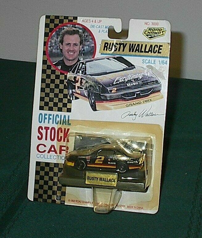 1992 Rusty Wallace #2 Road Champs 1/64 DieCast Pontiac NASCAR Race Car