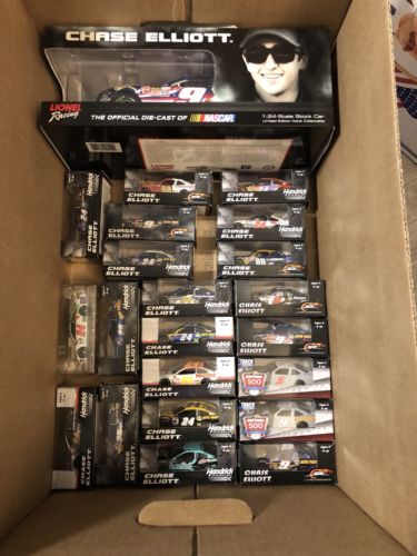 Chase Elliott Diecast Lot Of 23 1/64 Scale And One 1/24 Scale From 2014-2017