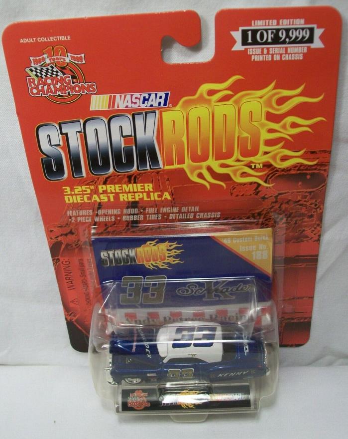 VERY RARE RACING CHAMPIONS STOCK RODS 1/64 KEN SCHRADER 1949 BUICK 1999 DIECAST