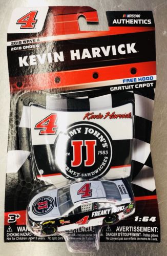 NEW 2018 Kevin Harvick FORD Fusion #4 Jimmy Johns WAVE 6 NASCAR AUTHENTICS  1/64