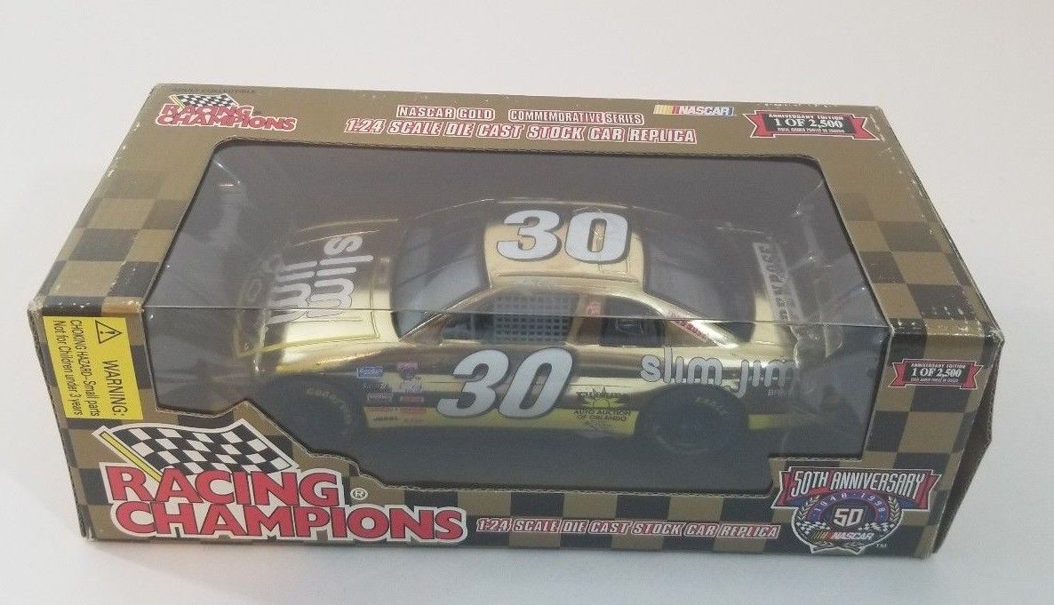 Nascar Gold 50th Slim Jim 30 #05053 1:24 Scale Stock Car Replica