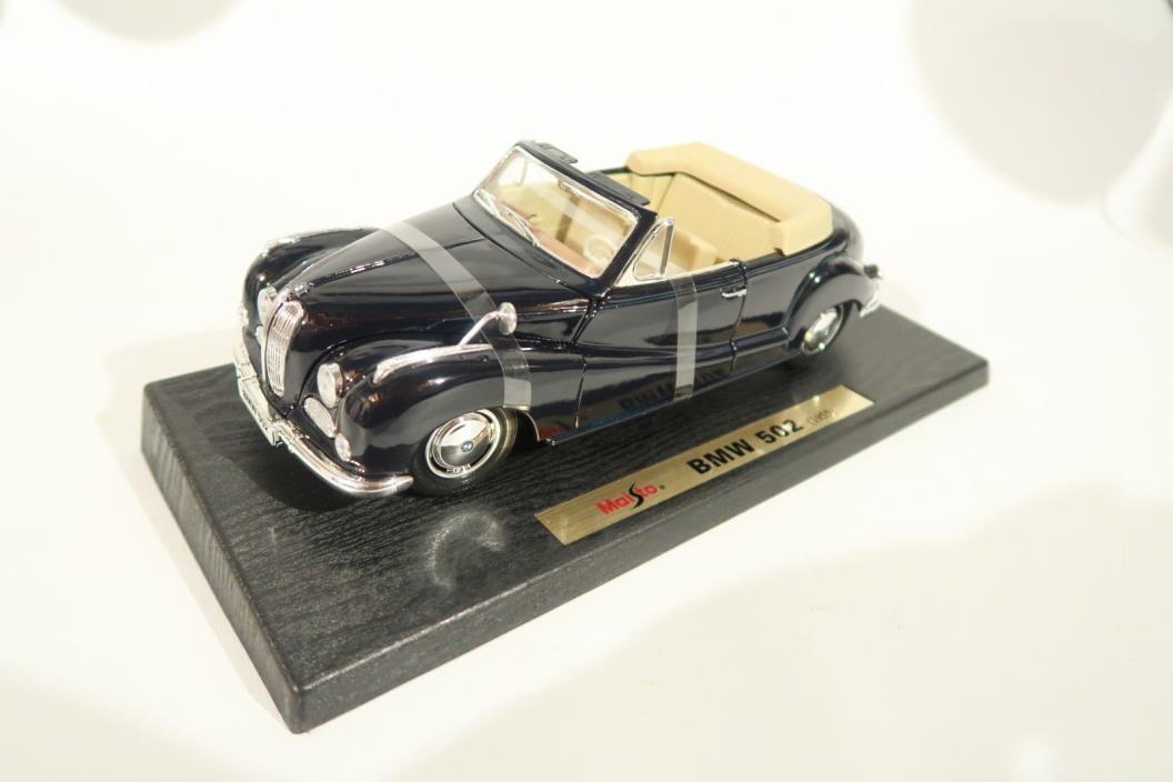 Black Maisto Special Edition 1:18 Scale 1955 BMW 502 Car w/ Box