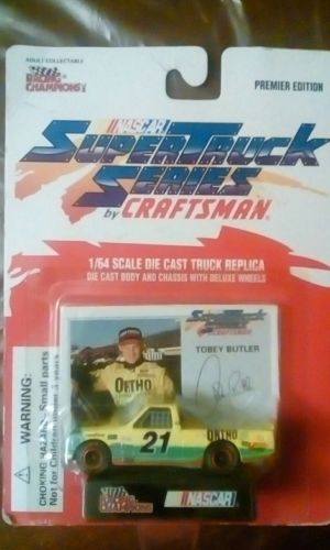 1995 NASCAR Super Truck Series Premier Edition Tobey Butler Truck w/ Sports Card
