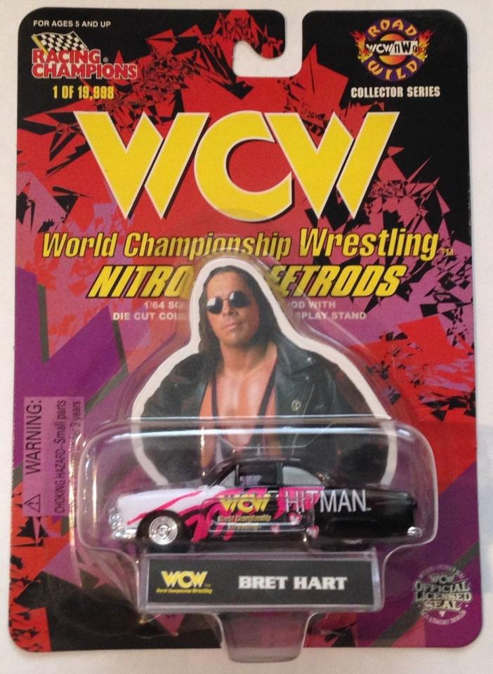 1/64 DIE CAST CAR - BRET HART - WCW - WRESTLING  SERIES 1998 - ROAD WILD