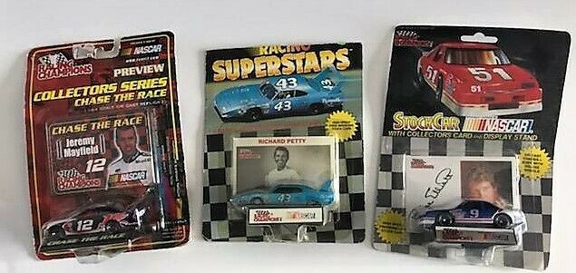 Richard Petty, Jeremy Mayfield, Bill Elliot, Collector Cars 1:64 cars, Packaged