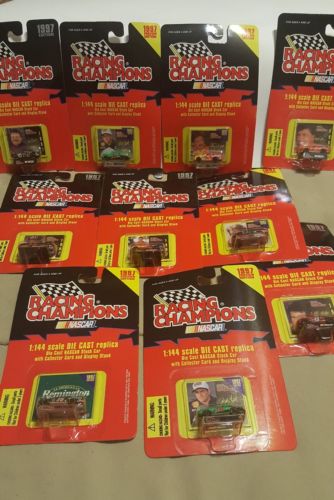 Lot-VTG 97' Nascar Tiny 1:144 Die Cast Replica Collector's Stock Car Champions