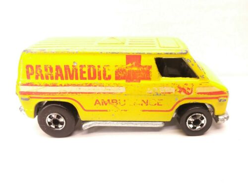 Vintage 1974 Hot wheels Paramedic Van - Yellow
