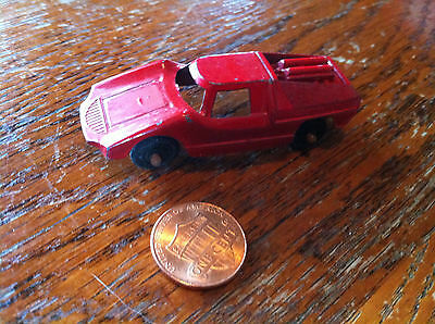 Vintage Diecast Red Fiat TOOTSIETOY Tootsie toy Abarth Car Coupe