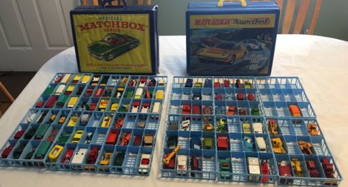 Vintage Matchbox Collection  108 Vehicles With 2 Cases 1960’s