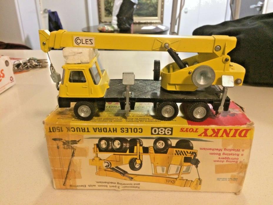 Dinky Toys (Made In England) Nr. 980 Coles Hydra Truck 150T Crane MIB - Original