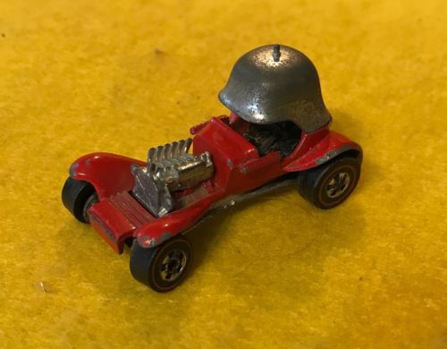 original vintage 1969 Hot Wheels Red Baron - Red Line Redline Toy Car - Mattel