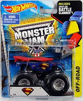 Hot Wheels Monster Jam 1:64 Scale 2015 Superman Battle Slammer #59