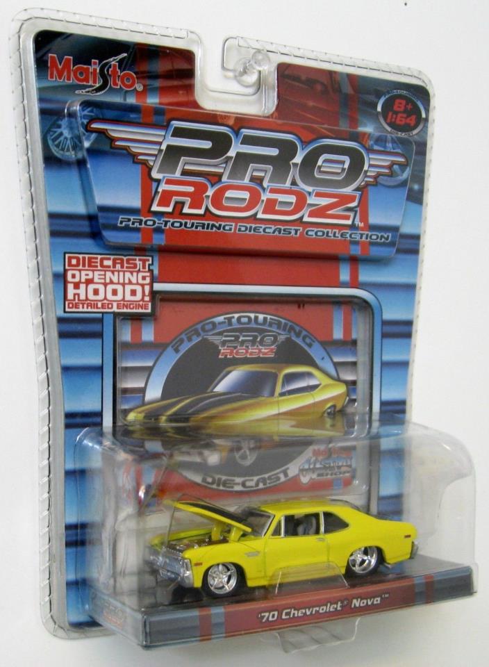 Maisto Pro Rodz ~ Pro Touring Collection ~ 1970 Chevy Nova ~ 1/64 DIECAST