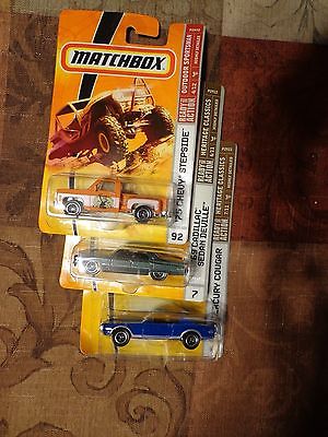 3 MATCHBOX  HERITAGE CLASSICS  # 7 & 8  OUTDOOR SPORTSMAN # 92 NIP