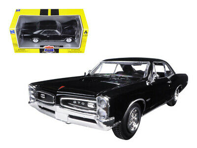 1966 Pontiac GTO Black 1/25 Diecast Model Car by New Ray