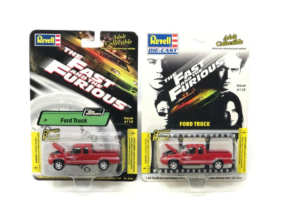 Revell 2002 The Fast And The Furious Racers Edge Ford Truck #118 Both Cards RARE