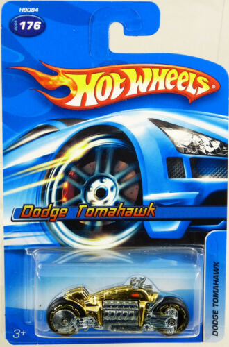 Hot Wheels Dodge Tomahawk #H9084 New in Package 2005 Gold 1:64
