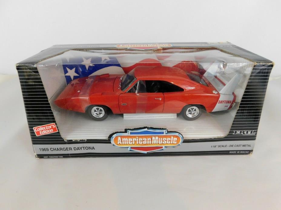 ERTL American Muscle 1969 Dodge Charger Daytona Red 1:18 scale die cast car 1996