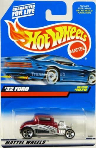 Hot Wheels '32 Ford #24084 New in Package 1998 Red 3+ 1:64
