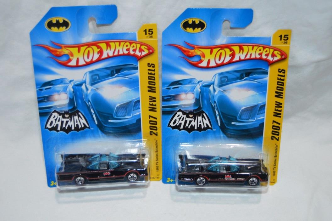 2007 Hot Wheels New Models 1966 TV Series Batmobile BATMAN 1:64 X 2