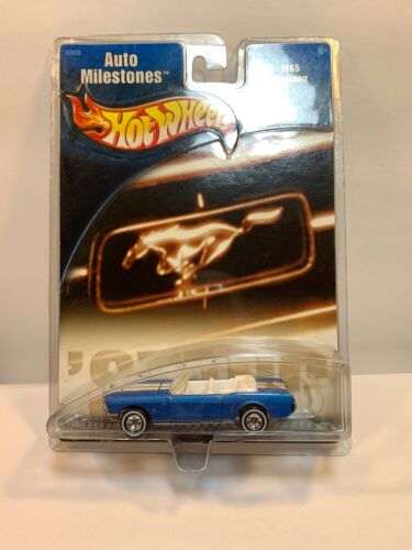 Hot Wheels 1965 Mustang Auto Milestones Blue Die Cast 1:64 Scale