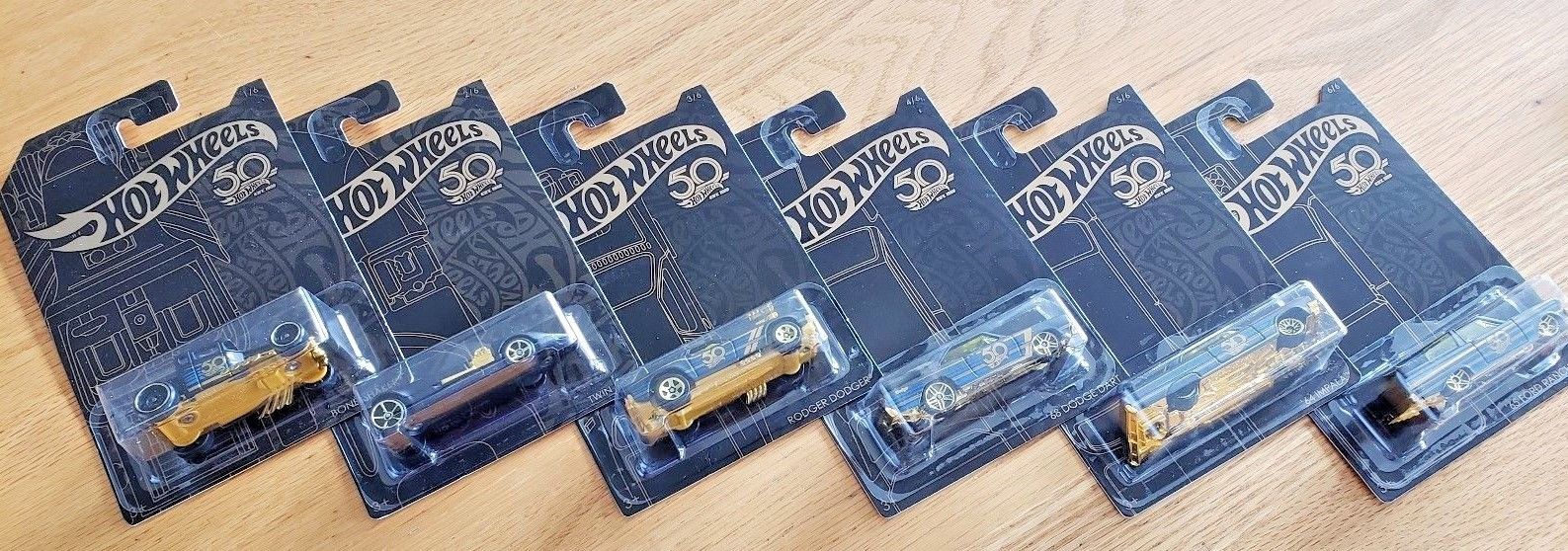 2018 50th Anniversary Hot Wheels Set 6 Cars in All