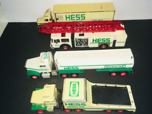 Late 1980s Early 1990s Hess Trucks. 4 In All. Hess Lot.