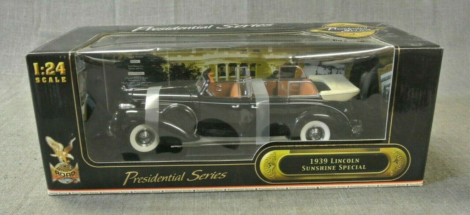 ROAD SIGNATURE 1:24 SCALE 1939 LINCOLN SUNSHINE SPECIAL PRESIDENTI(246388-3 MTN)