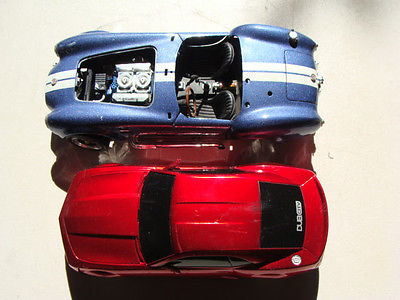 Lot of 3 Vehicle Toys: 2 pcs - Remote Model Cars, 1 pcs - Scale Car Shelby