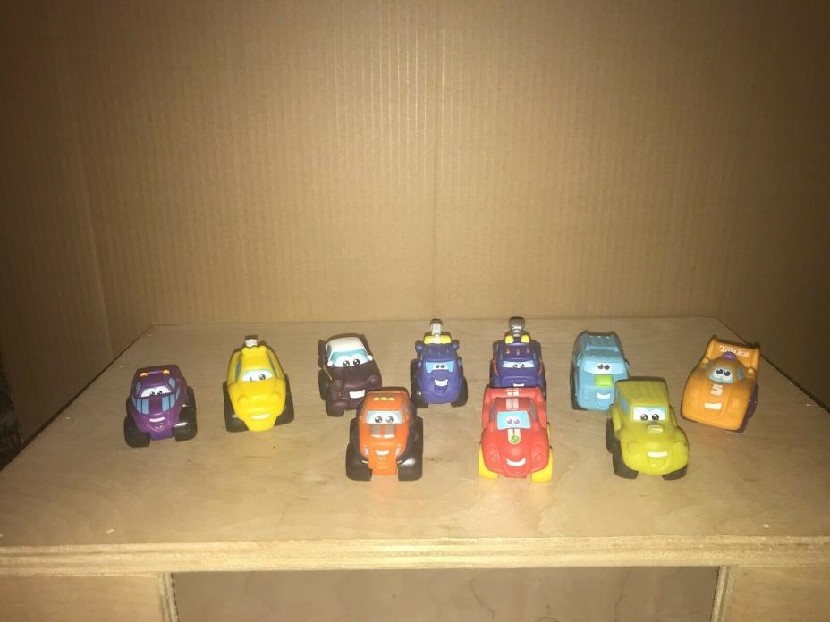 LOT OF 10 Tonka Lil Chuck And Friends SOFT Cars And Trucks VERY GOOD CONDITION