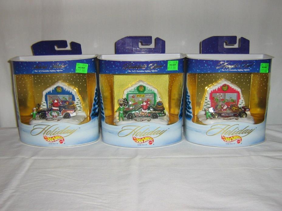 Holiday Hot Wheels Series IV SET OF 3 1998 New In Box's