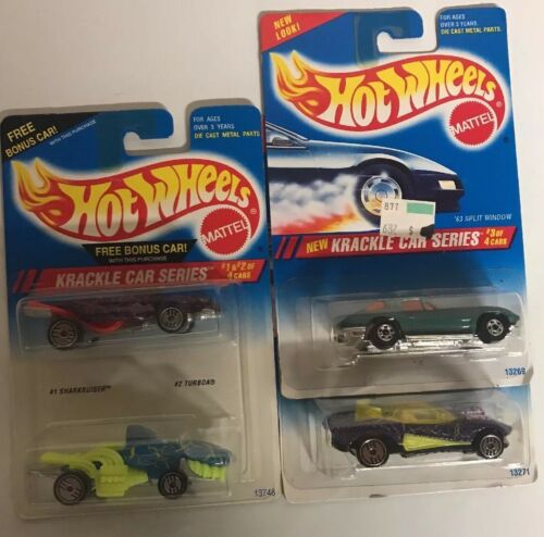 Hot Wheels 1994 Krackle Car Series (Complete Set of 4)