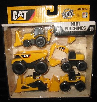 Toy State Caterpillar Construction Mini Machine 5 Pack Boy Toys Ages 3+