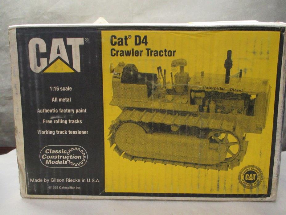 CCM by Gilson Riecke 1995 Caterpillar CAT D4 Crawler Tractor 1/16 All Metal