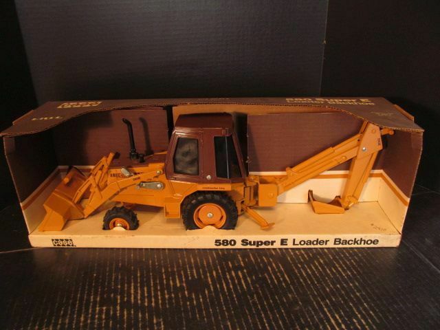 Ertl Case 580 Super E Loader Backhoe 1/16 Diecast #287 circa 1986