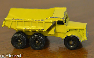 Vintage MATCHBOX Lesney EUCLID Miniature Dump Truck No 6 Die Cast Yellow England