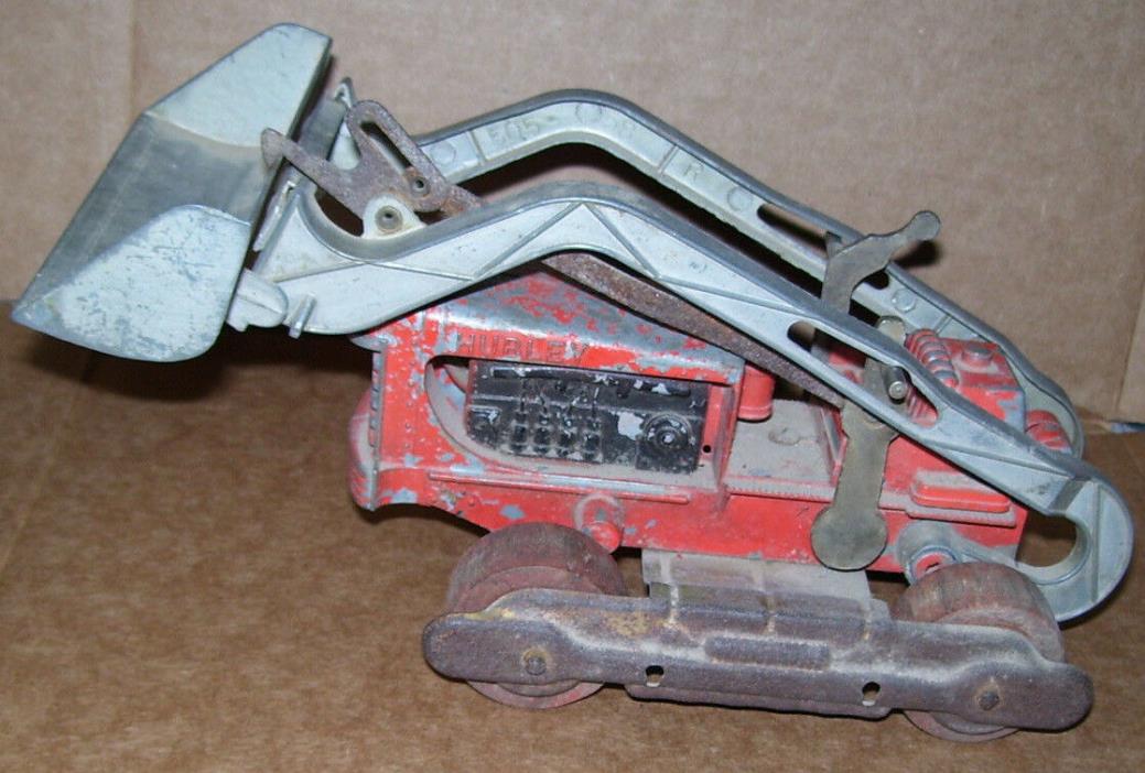 Vintage Hubley Front Loader/Bulldozer Tractor Metal Toy
