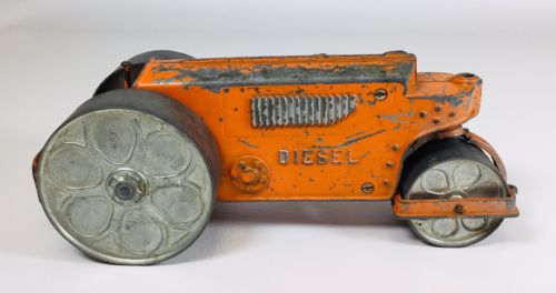 Vintage Hubley Die Cast Kiddie Toy #480 Diesel Steam Roller