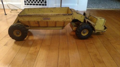 VTG DOEPKE MODEL TOYS PRESSED STEEL TRUCK WOOLDRIDGE BOTTOM DUMP HAULER 1950's