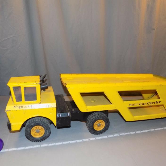 Vitage Tonka Mighty Hauler 1970 pressed steel toy complete working ramp vgc