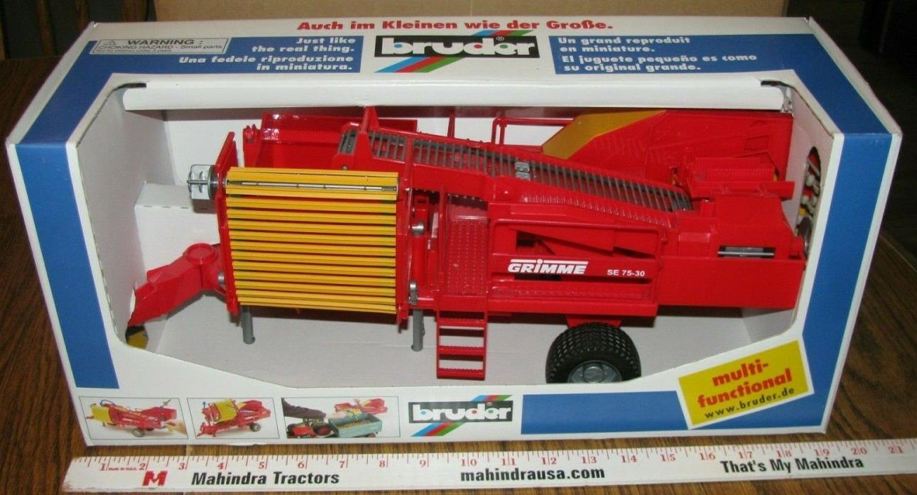 Bruder Grimme SE 75-30 Potato Harvester Digger Includes Toy Potatoes HUGE 19