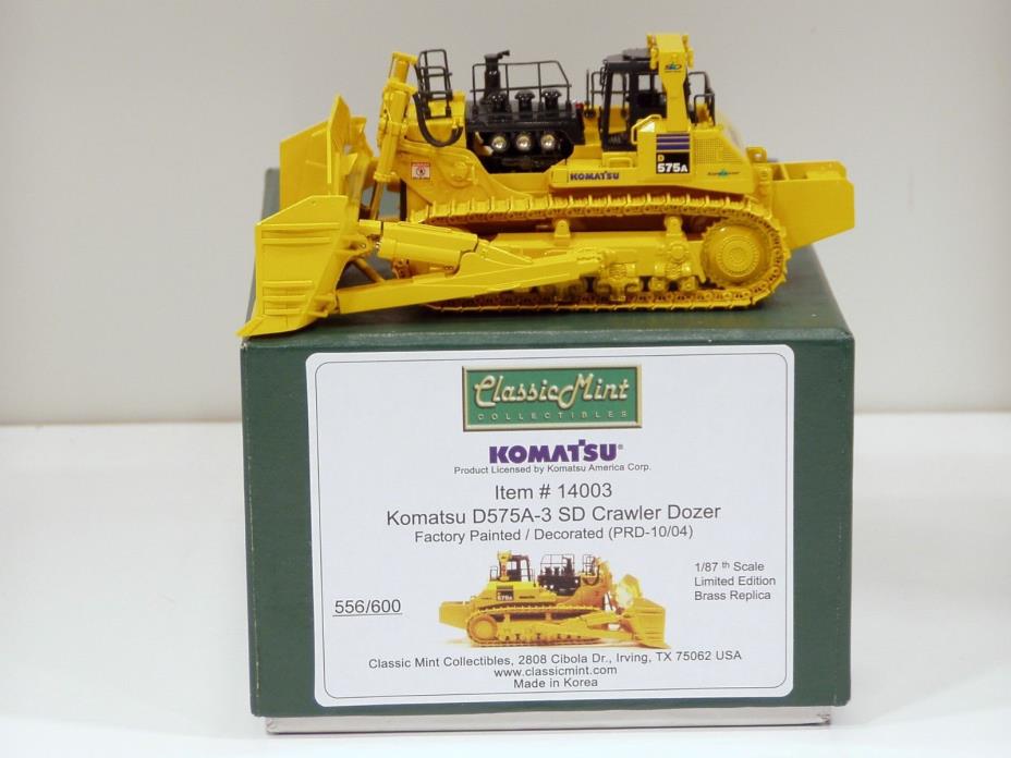 Komatsu D575A-3 Dozer - 1/87 - Brass - CMC #14003 - MIB - Only 600 Made