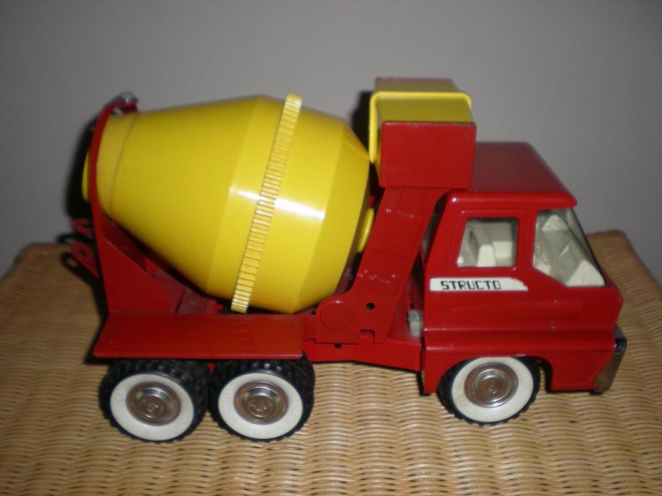 Vintage Structo Pressed Steel  Toy Cement Mixer Truck 1960's