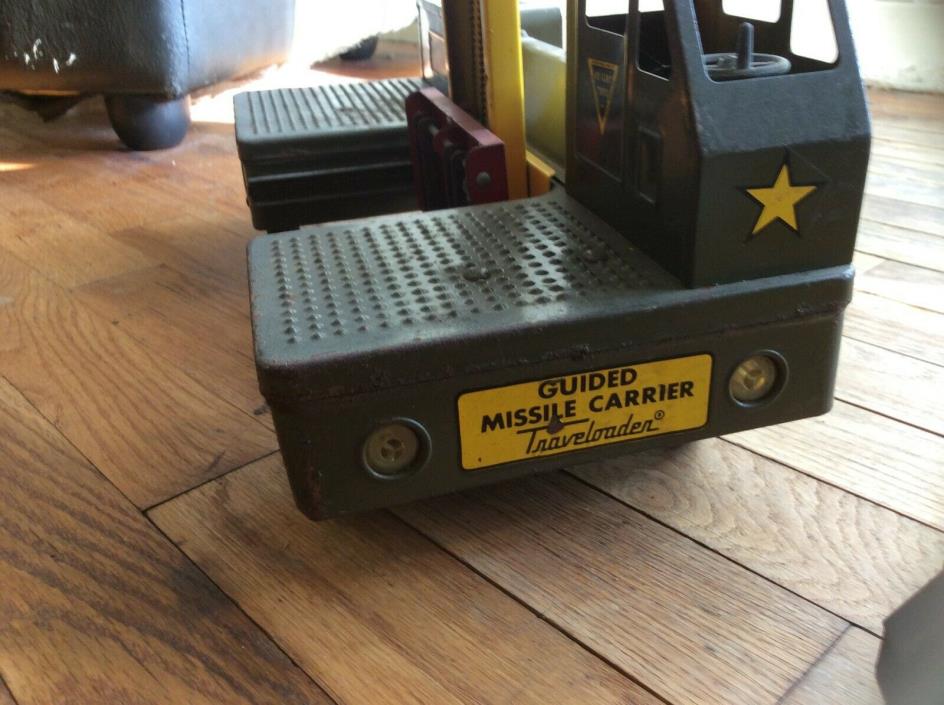 vintage NY-Lint guided missle carrier travel loader steel toy