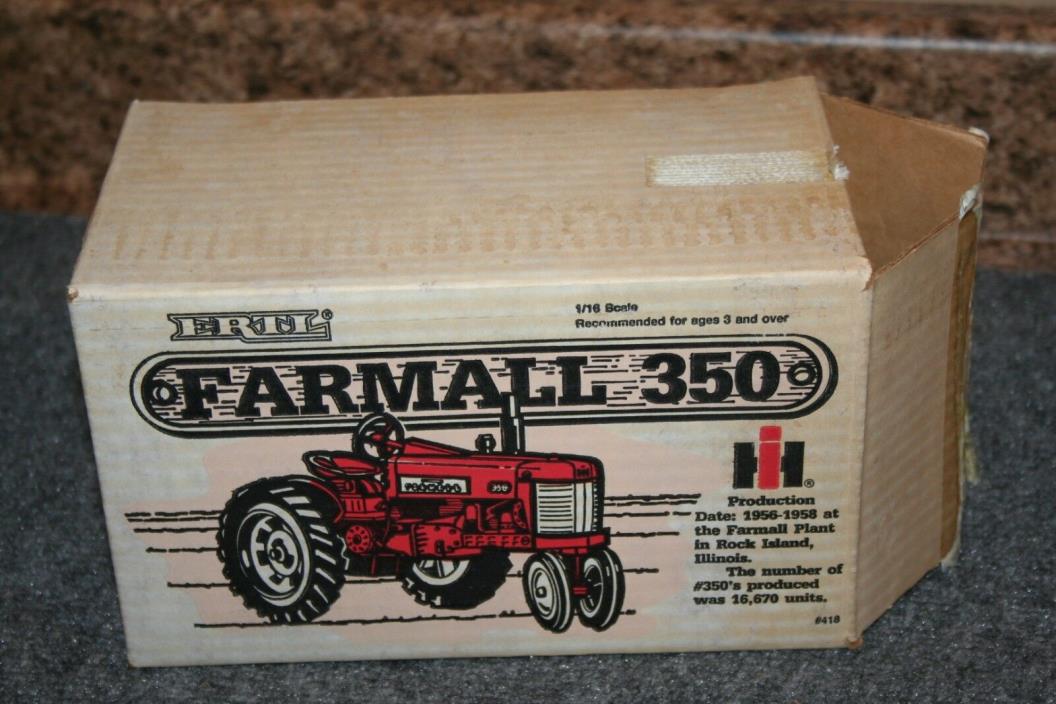 McCormick Farmall IH 350 Toy Tractor Special Edition 1/16 Scale Ertl #418